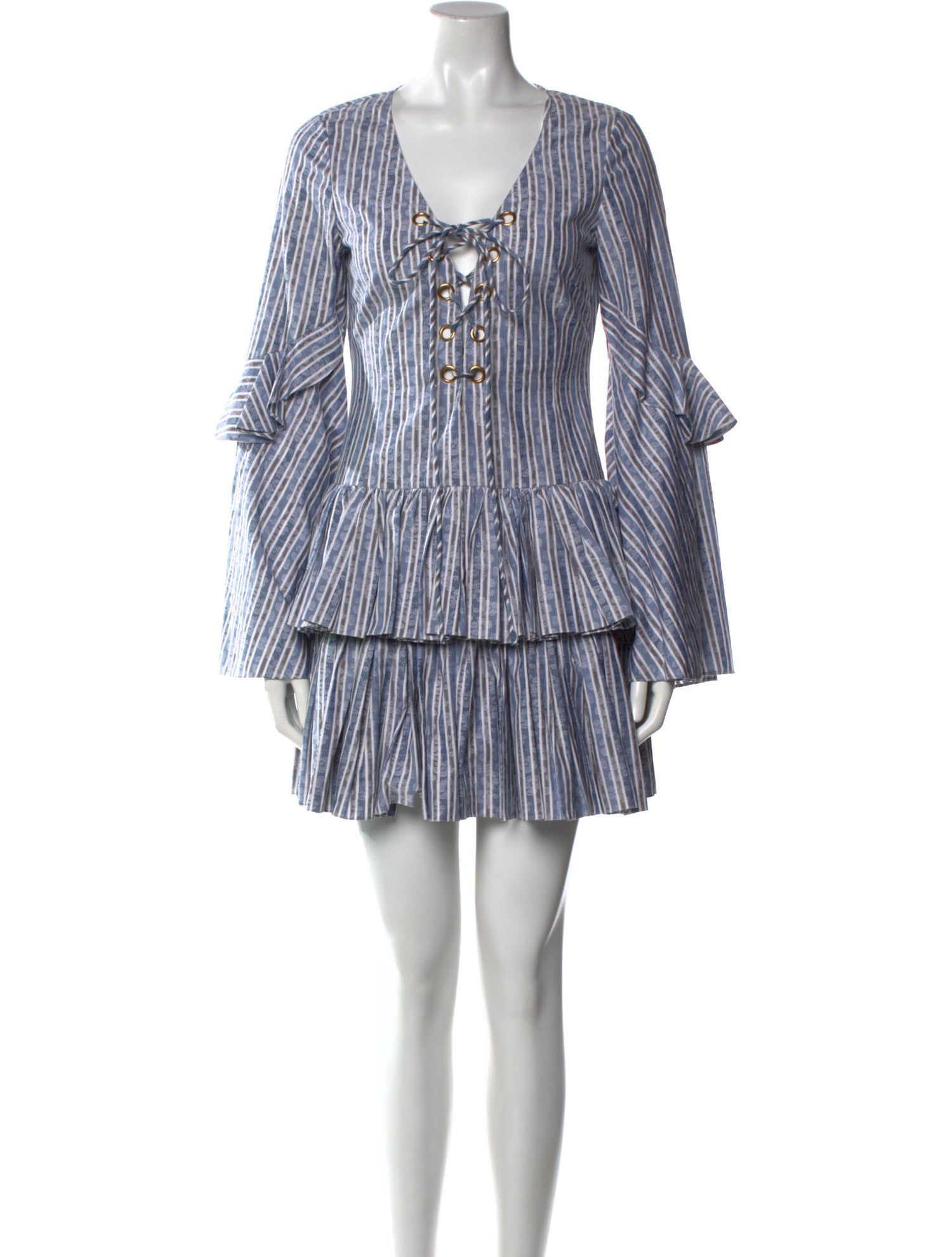 Caroline Constas Striped Mini Dress