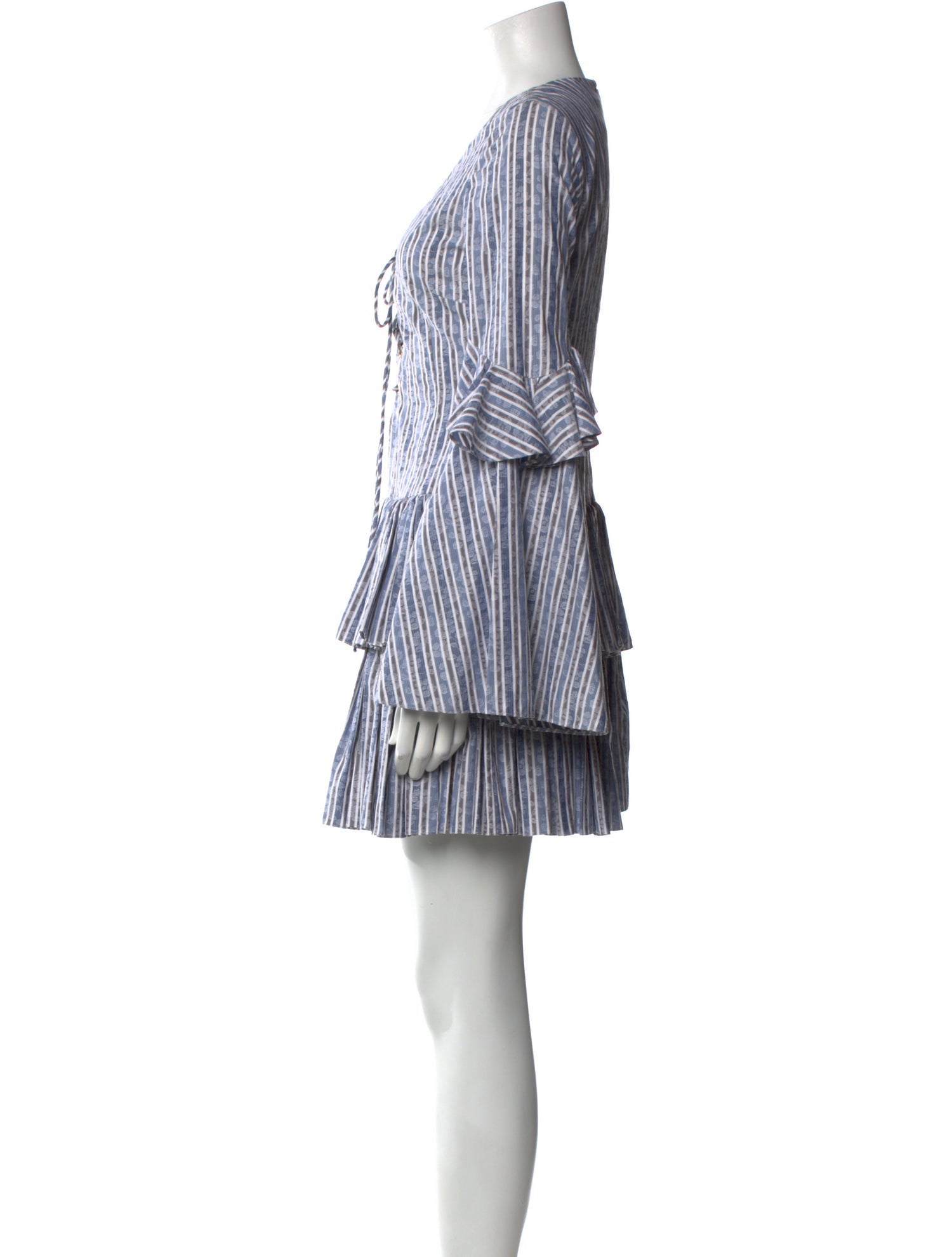 Caroline Constas Striped Mini Dress