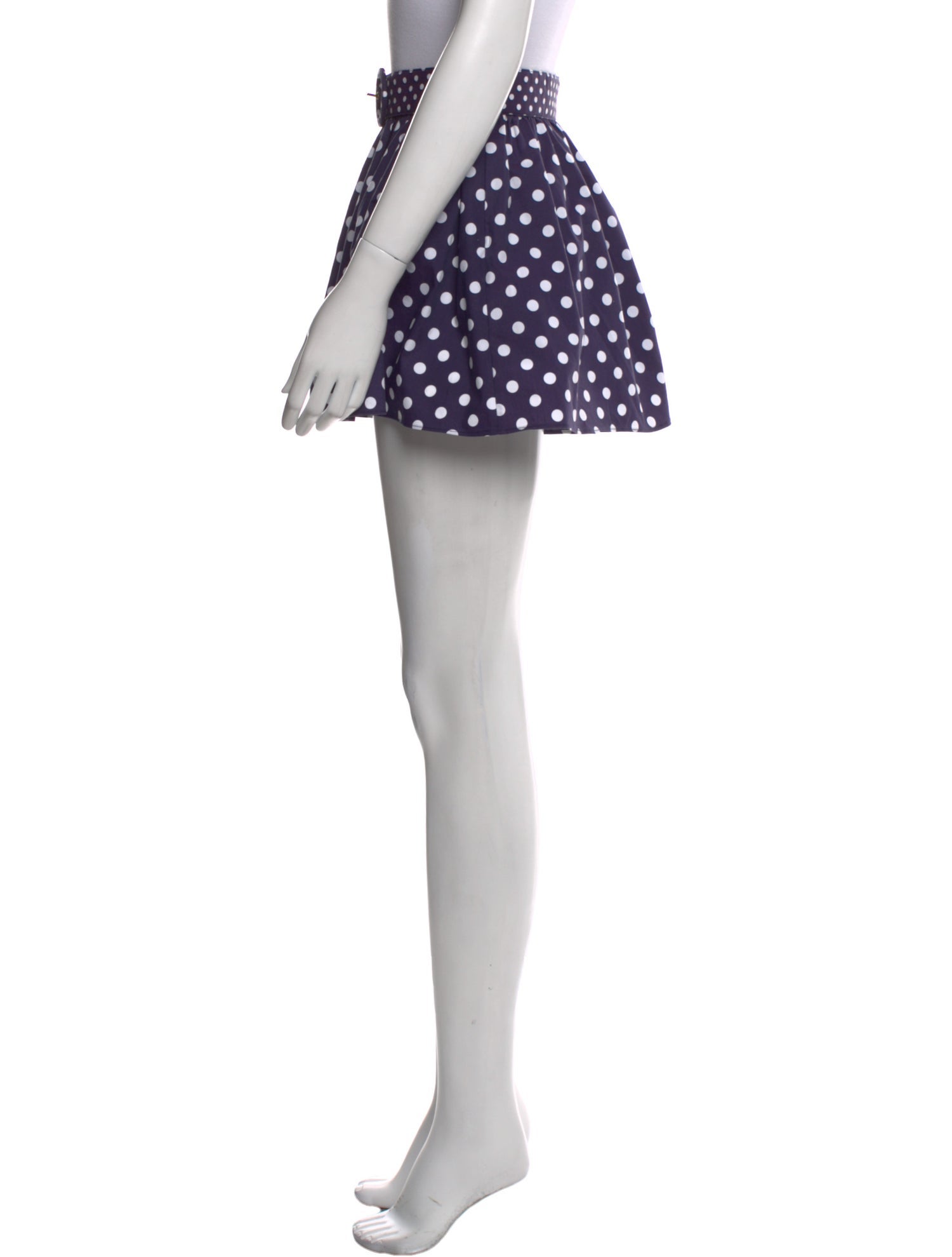 Caroline Constas Polka Dot Print Mini Shorts