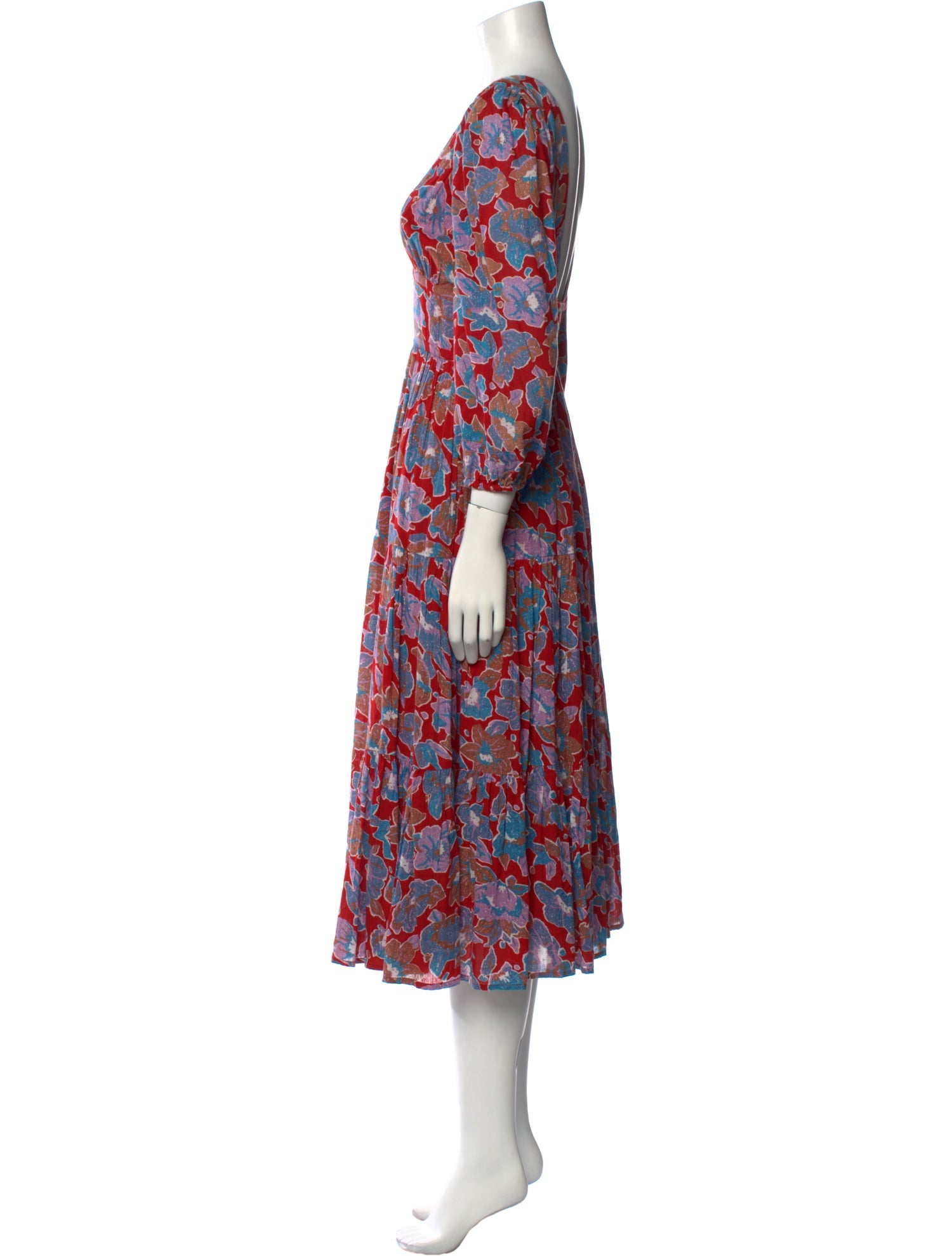 Caroline Constas Printed Midi Length Dress