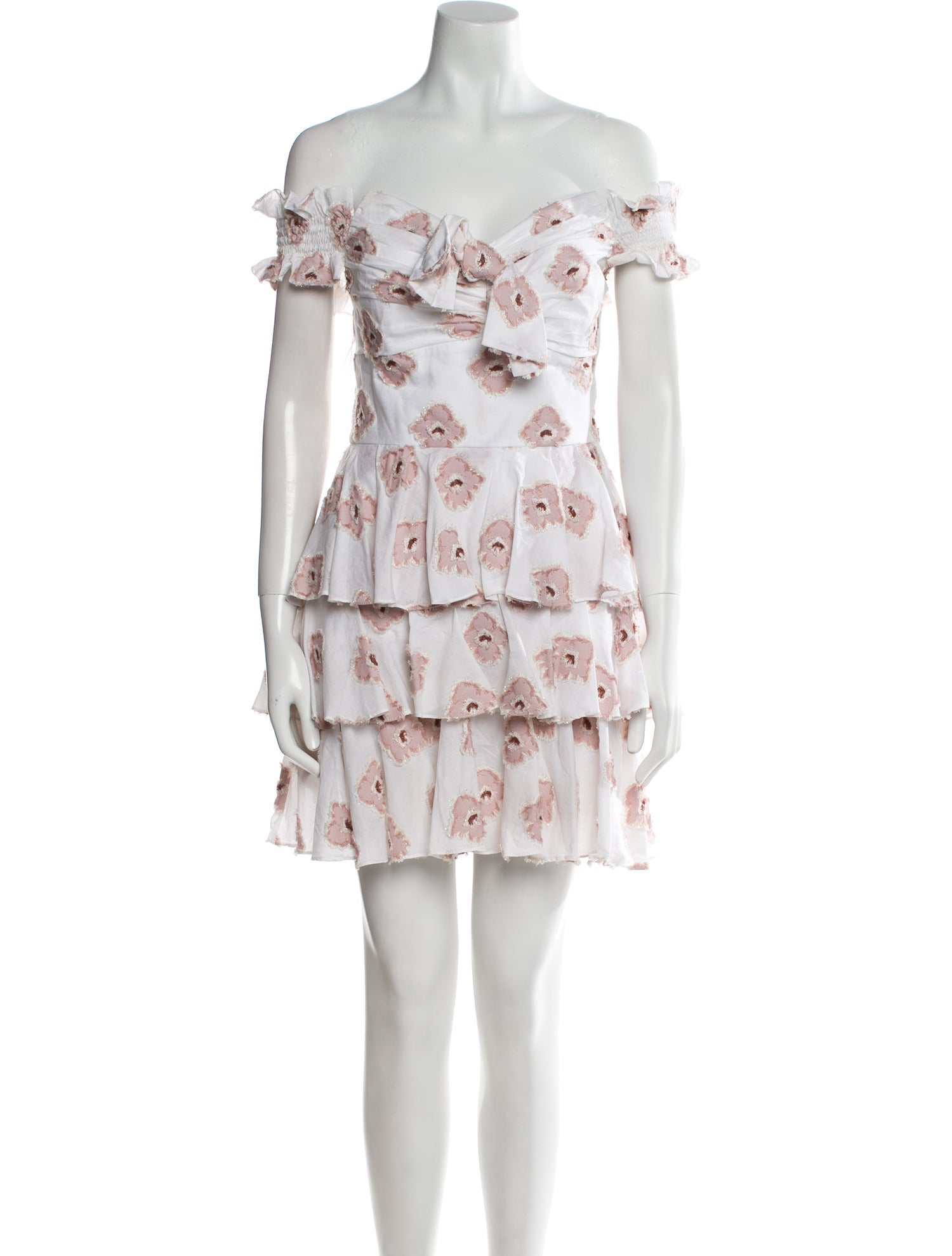 Caroline Constas Floral Print Mini Dress