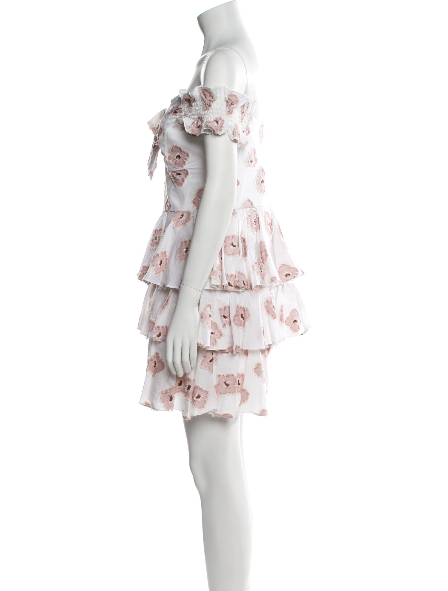 Caroline Constas Floral Print Mini Dress