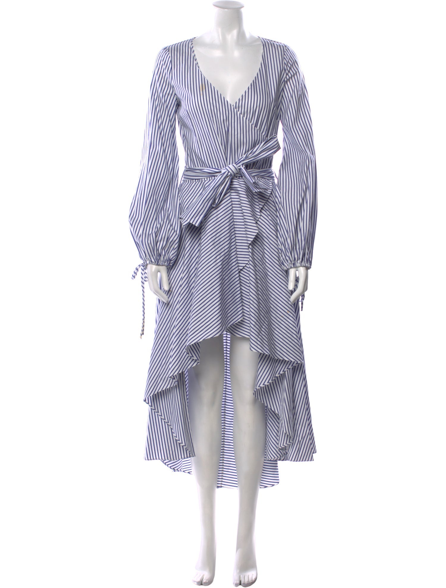 Caroline Constas Striped Long Dress