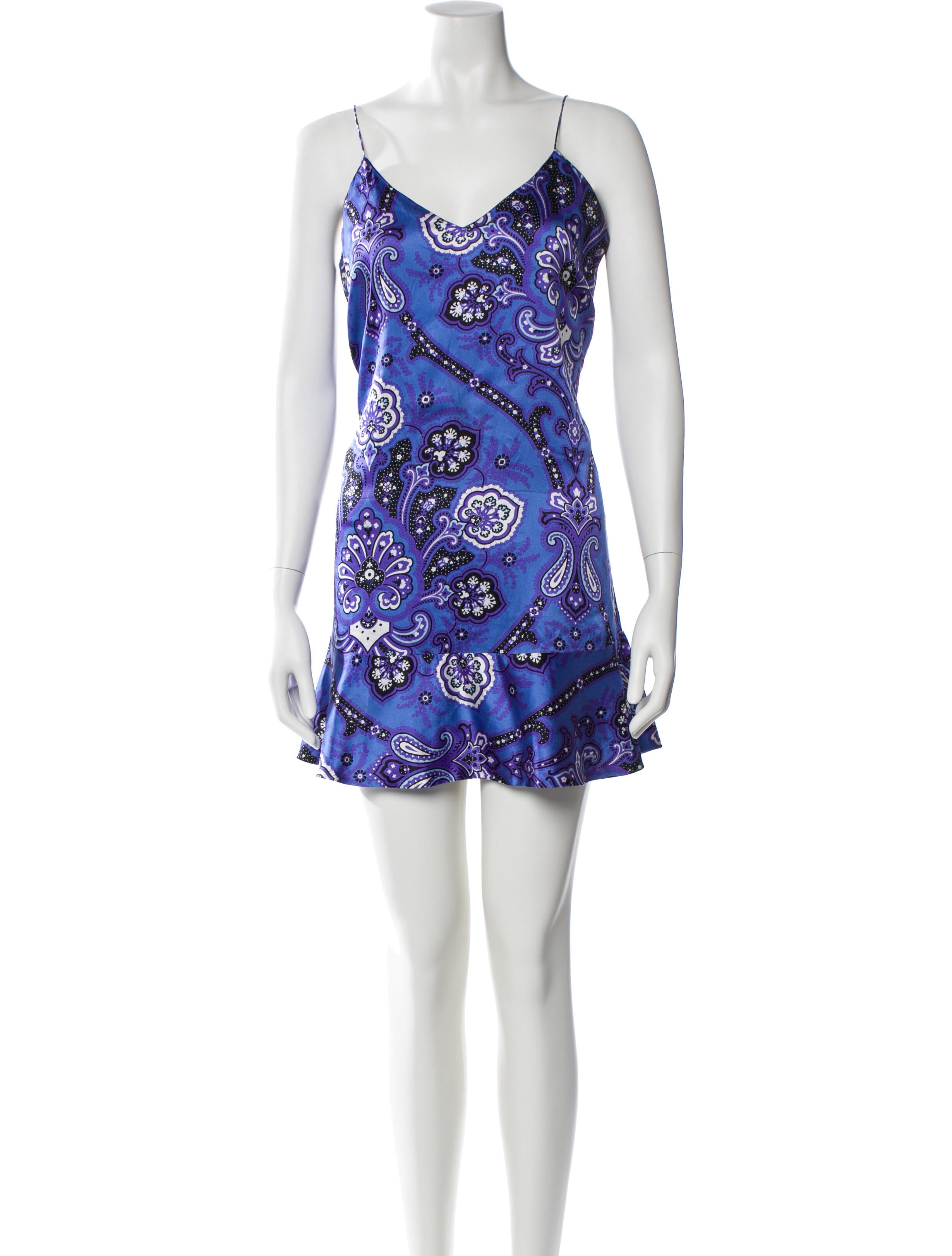 Caroline Constas Silk Mini Dress