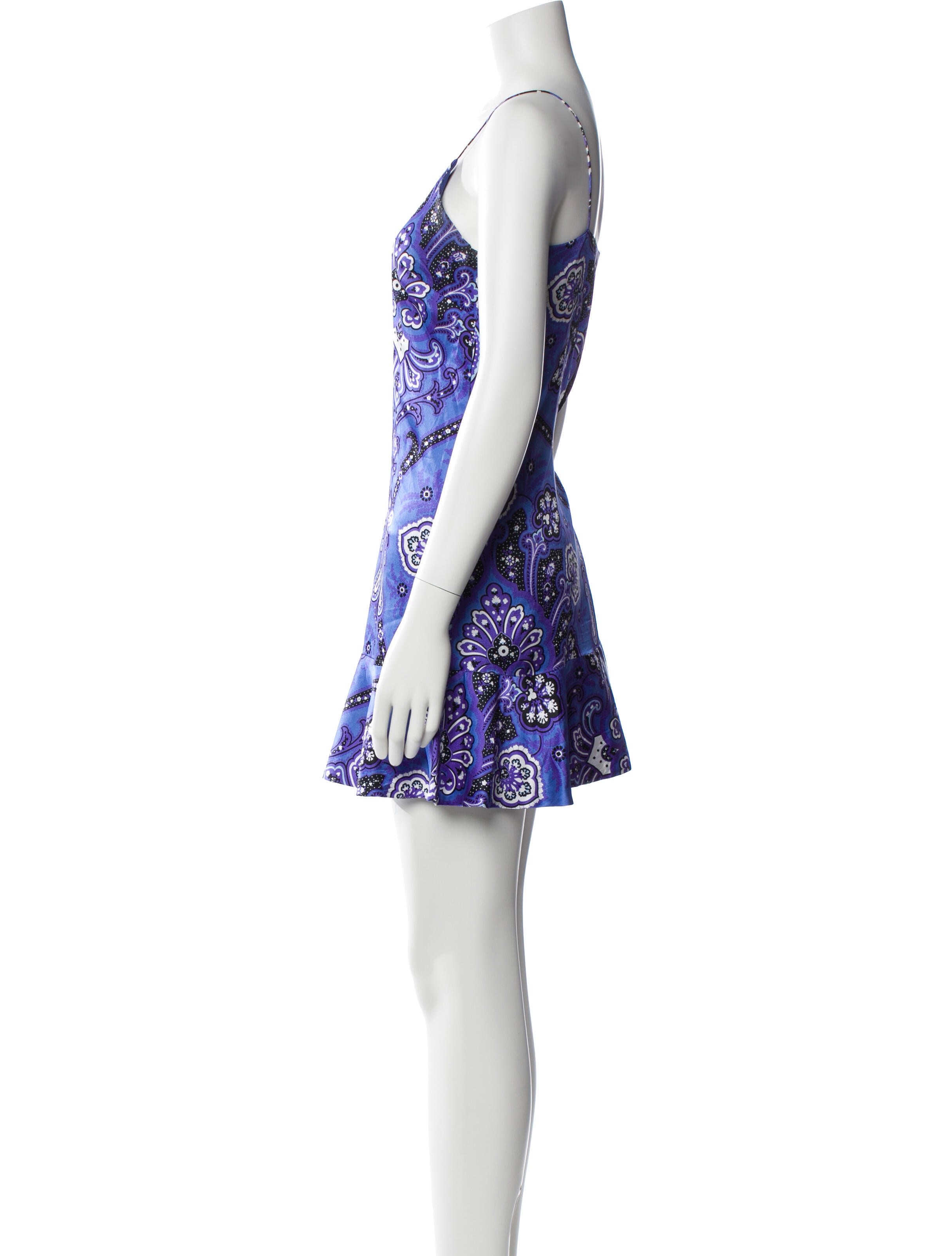 Caroline Constas Silk Mini Dress