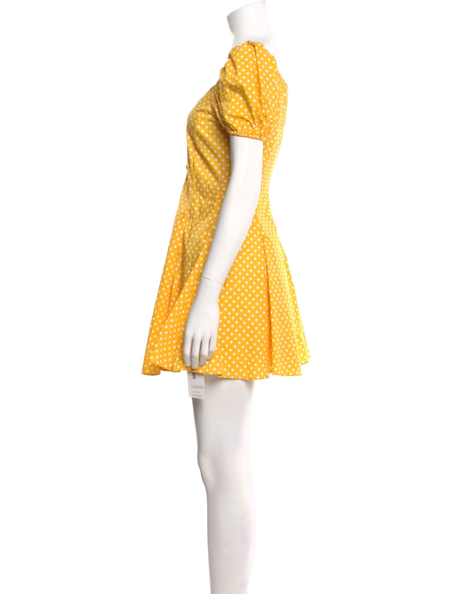 Caroline Constas Polka Dot Print Scoop Neck Romper