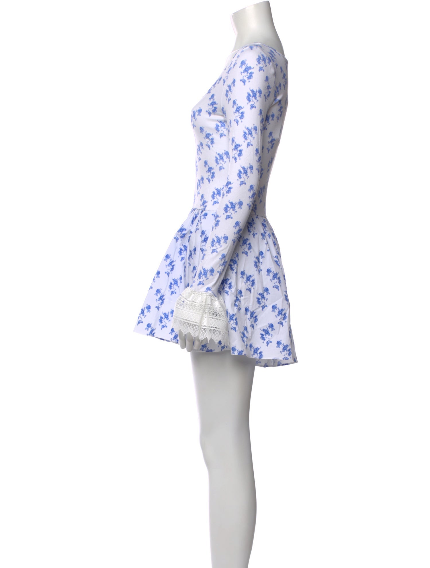 Caroline Constas Floral Print Scoop Neck Romper