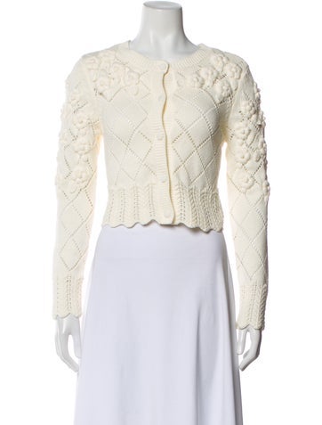 Pre-owned Caroline Constas Crew Neck Sweater W/ Tags In Neutral