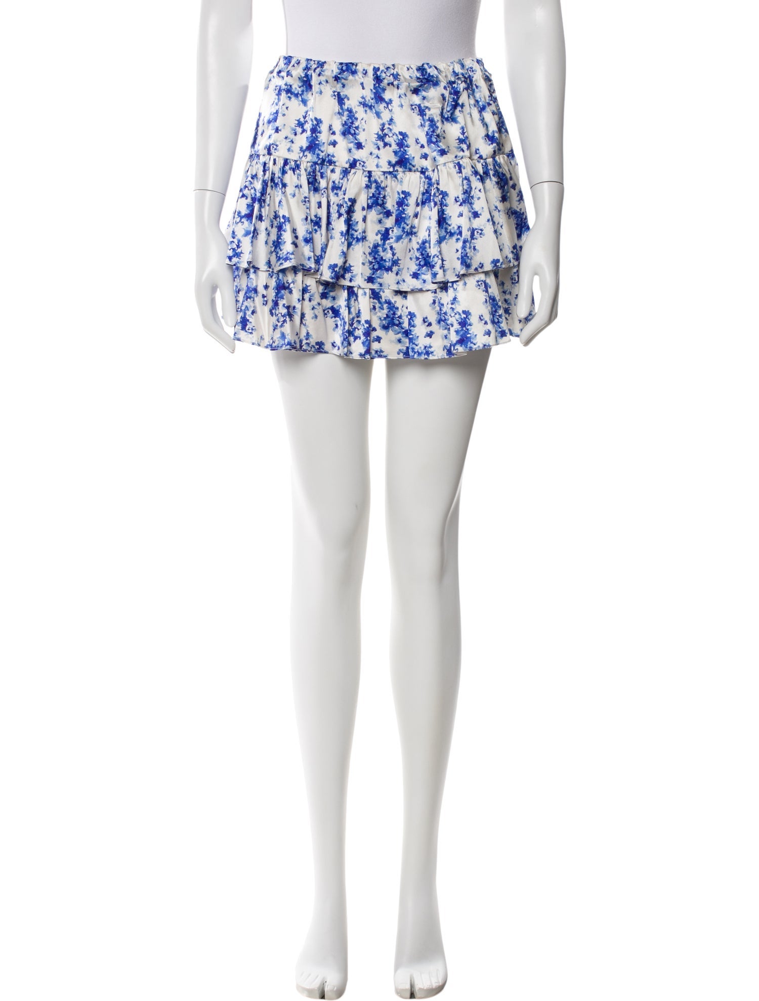 Caroline Constas Floral Print Mini Skirt