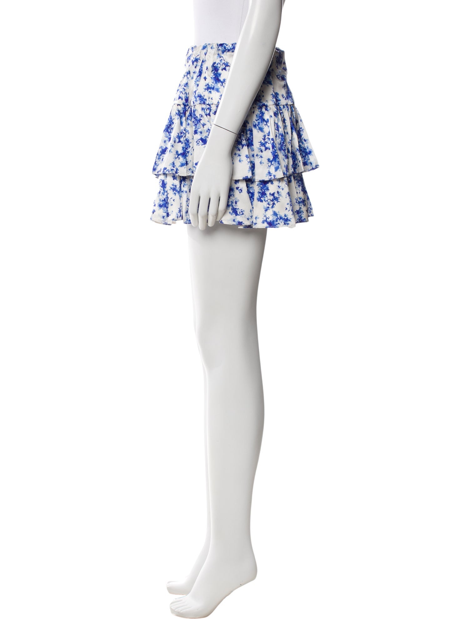Caroline Constas Floral Print Mini Skirt