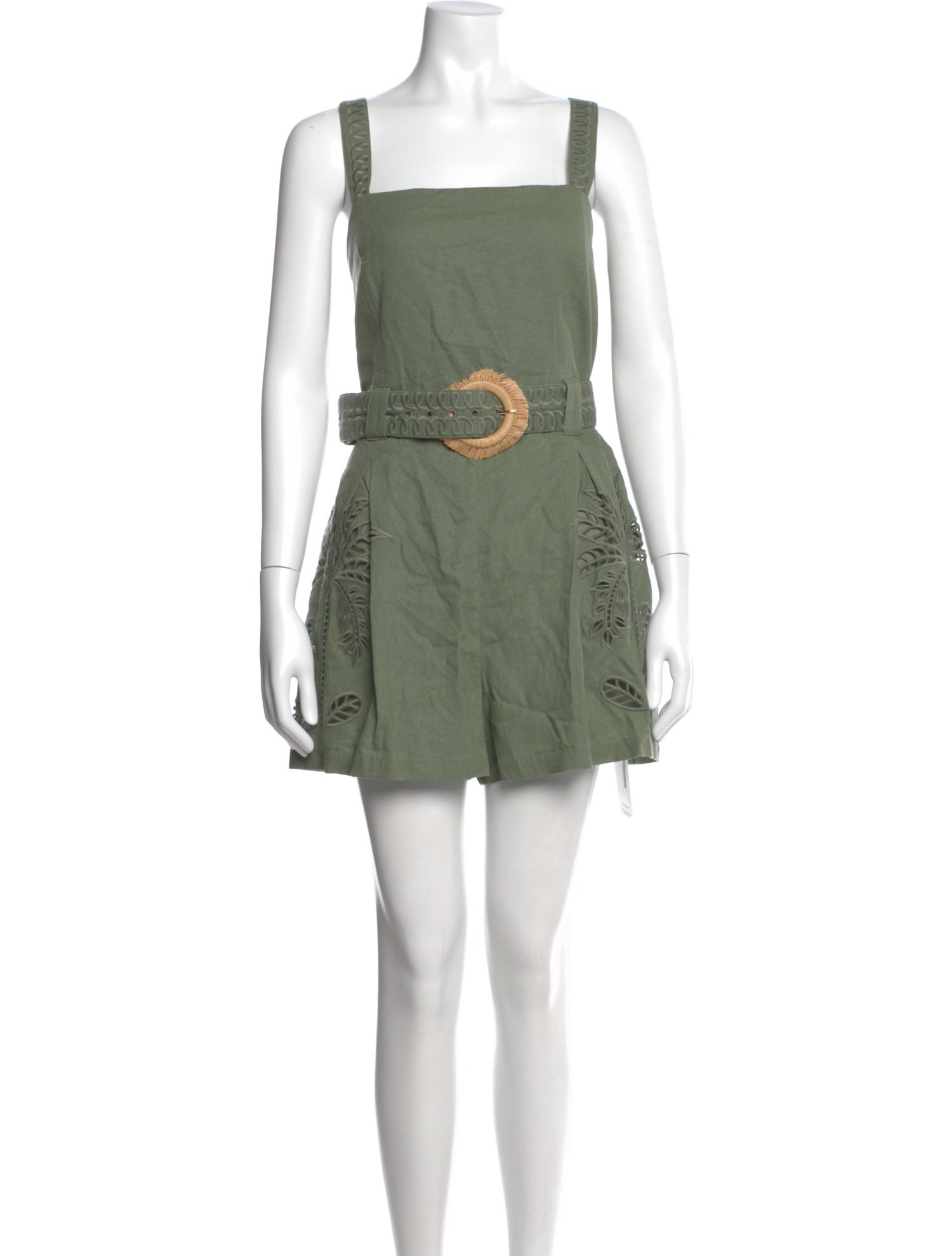 Caroline Constas Square Neckline Romper w/ Tags