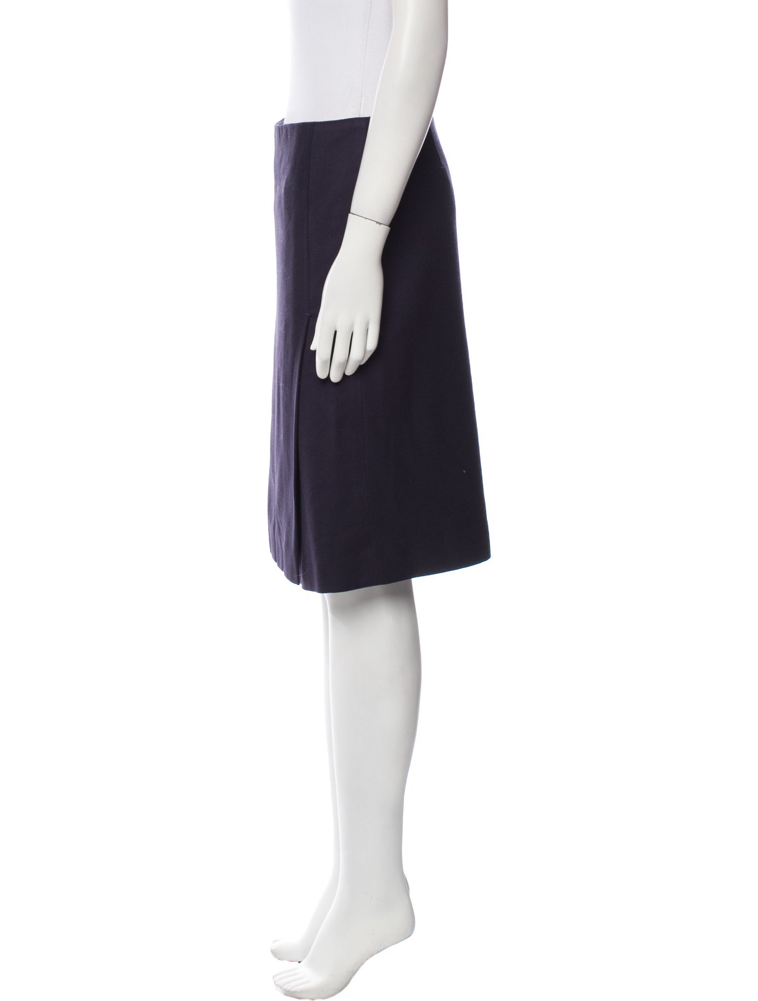 Chris Benz Wool Knee-Length Skirt