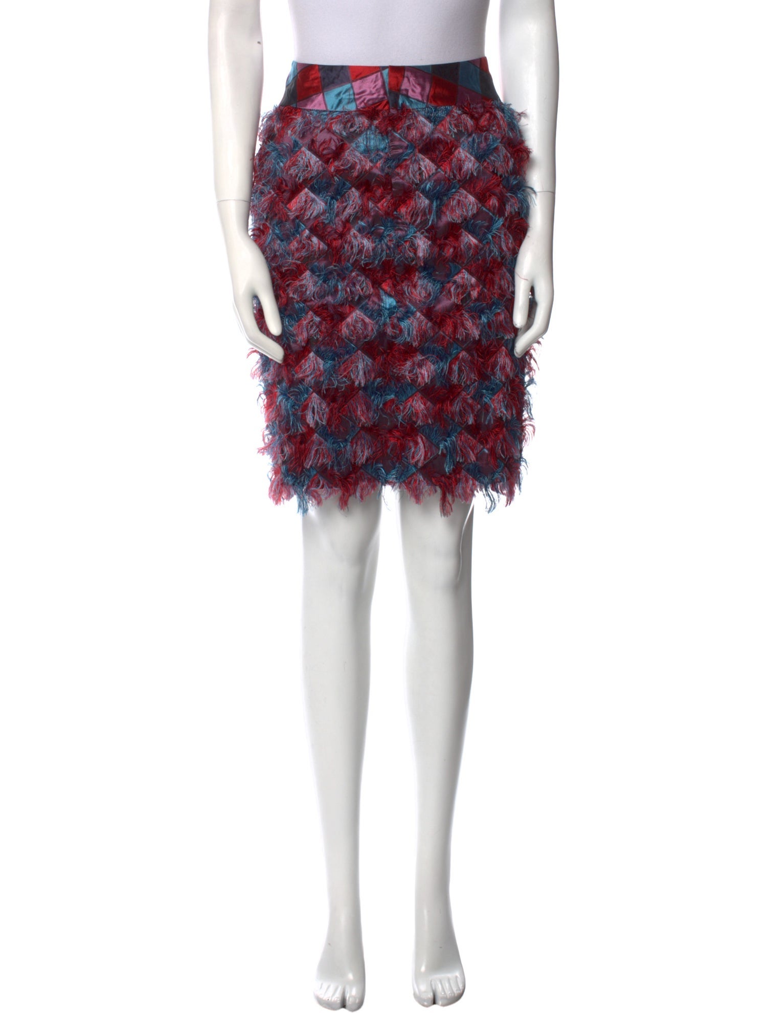 Chris Benz Silk Knee-Length Skirt