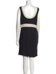 Chris Benz Scoop Neck Mini Dress