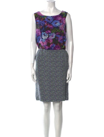 Chris Benz Printed Knee-Length Dress