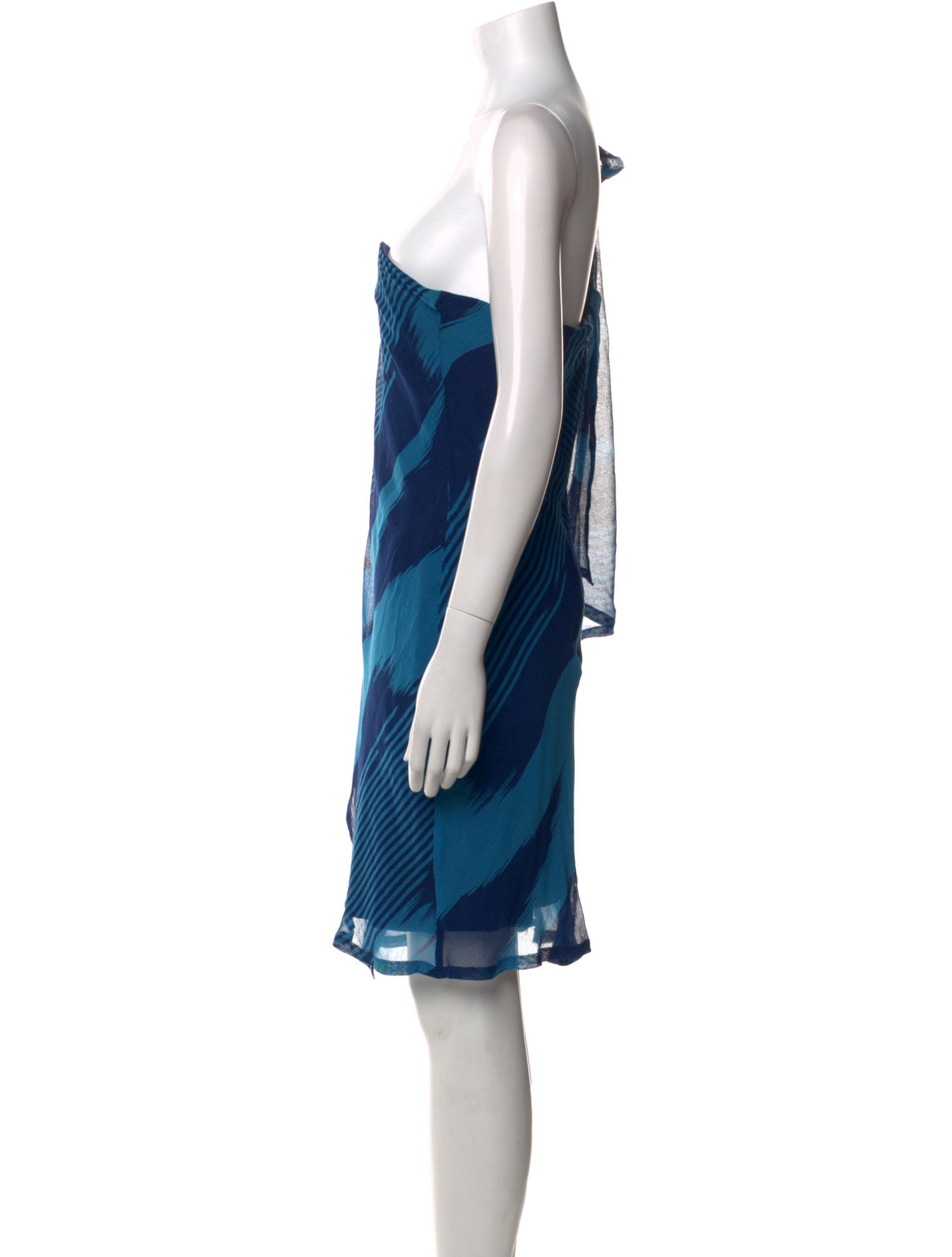 Chris Benz Striped Mini Dress