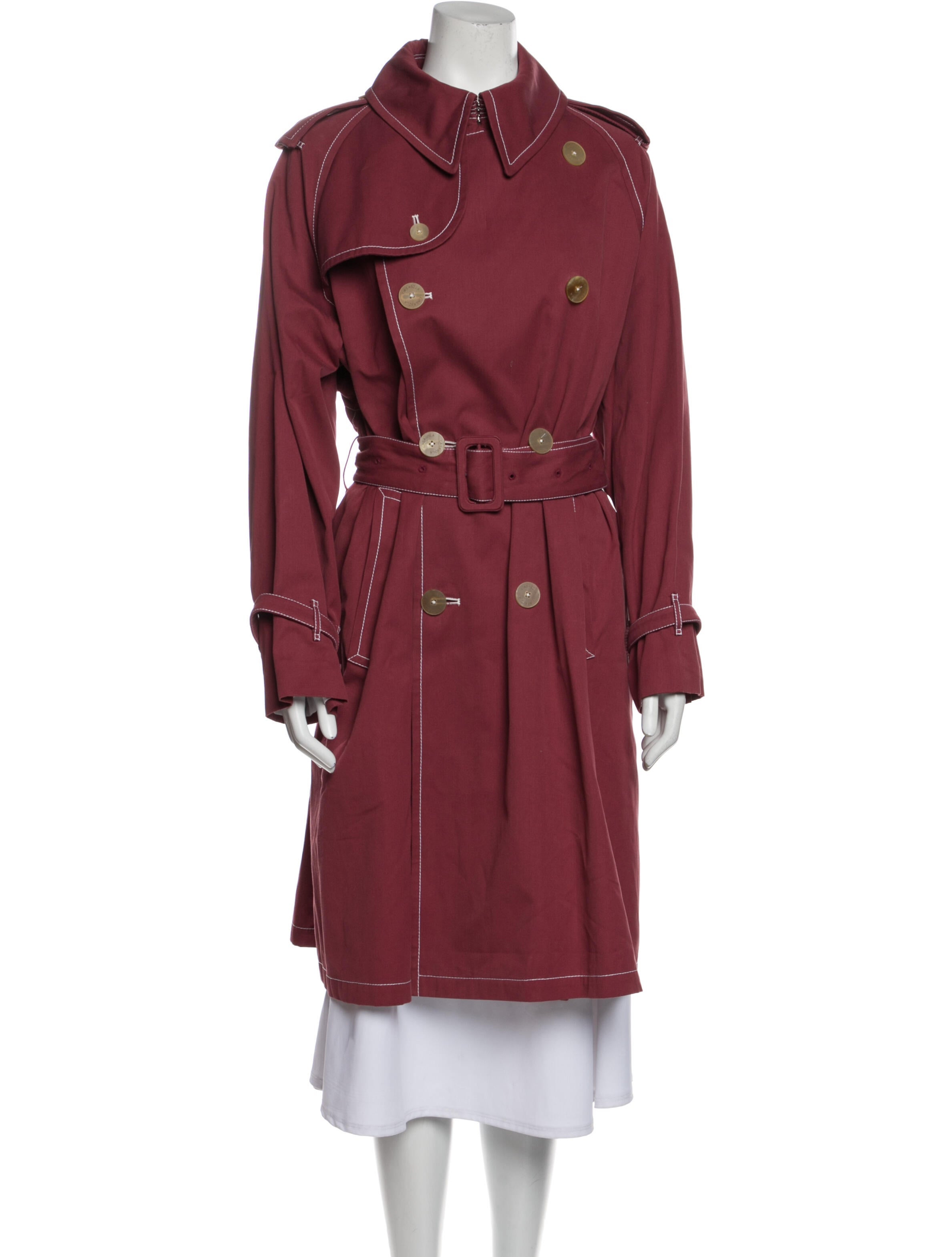 burgundy coat size 20