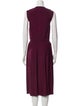 CASASOLA Scoop Neck Midi Length Dress
