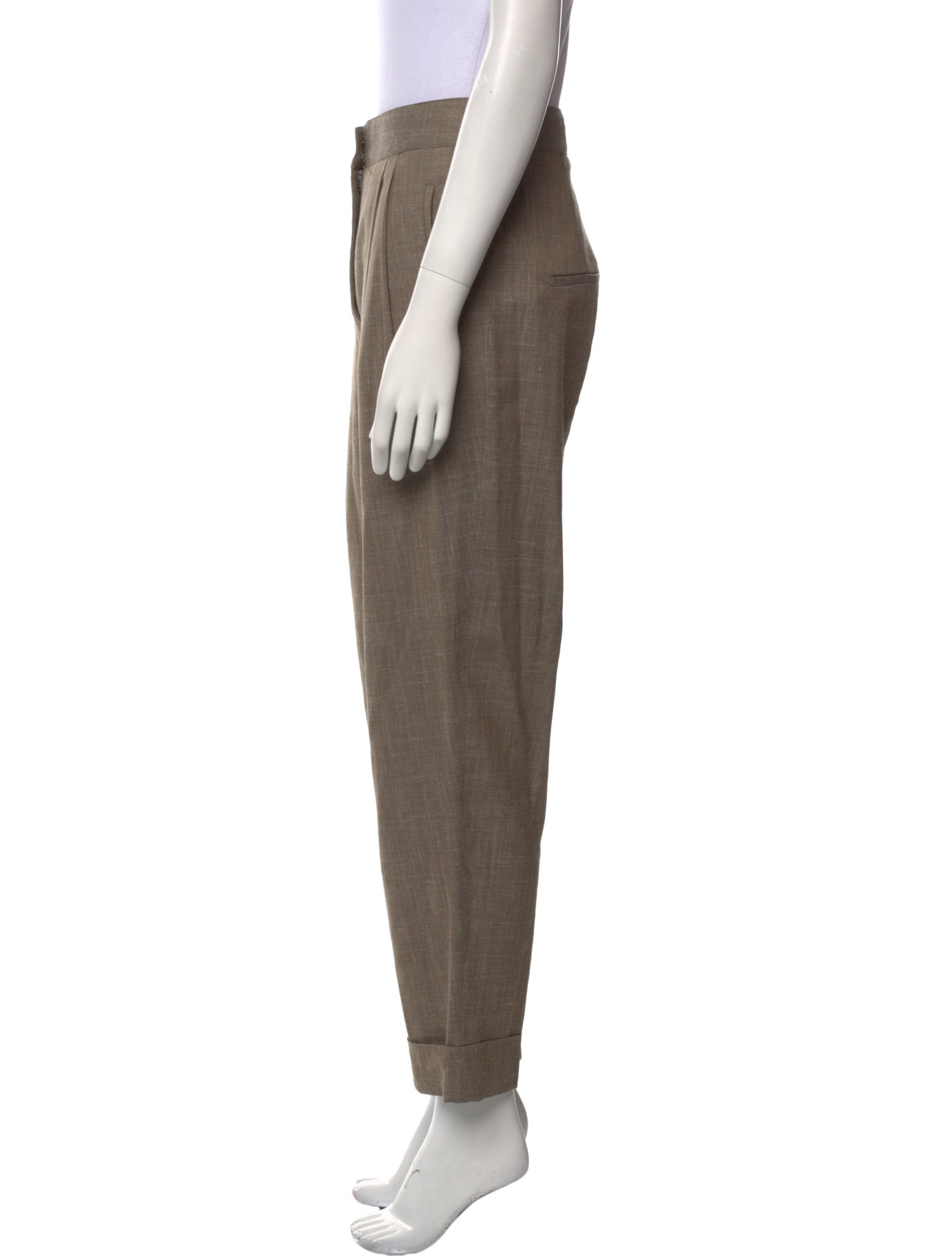 CASASOLA Virgin Wool Straight Leg Pants