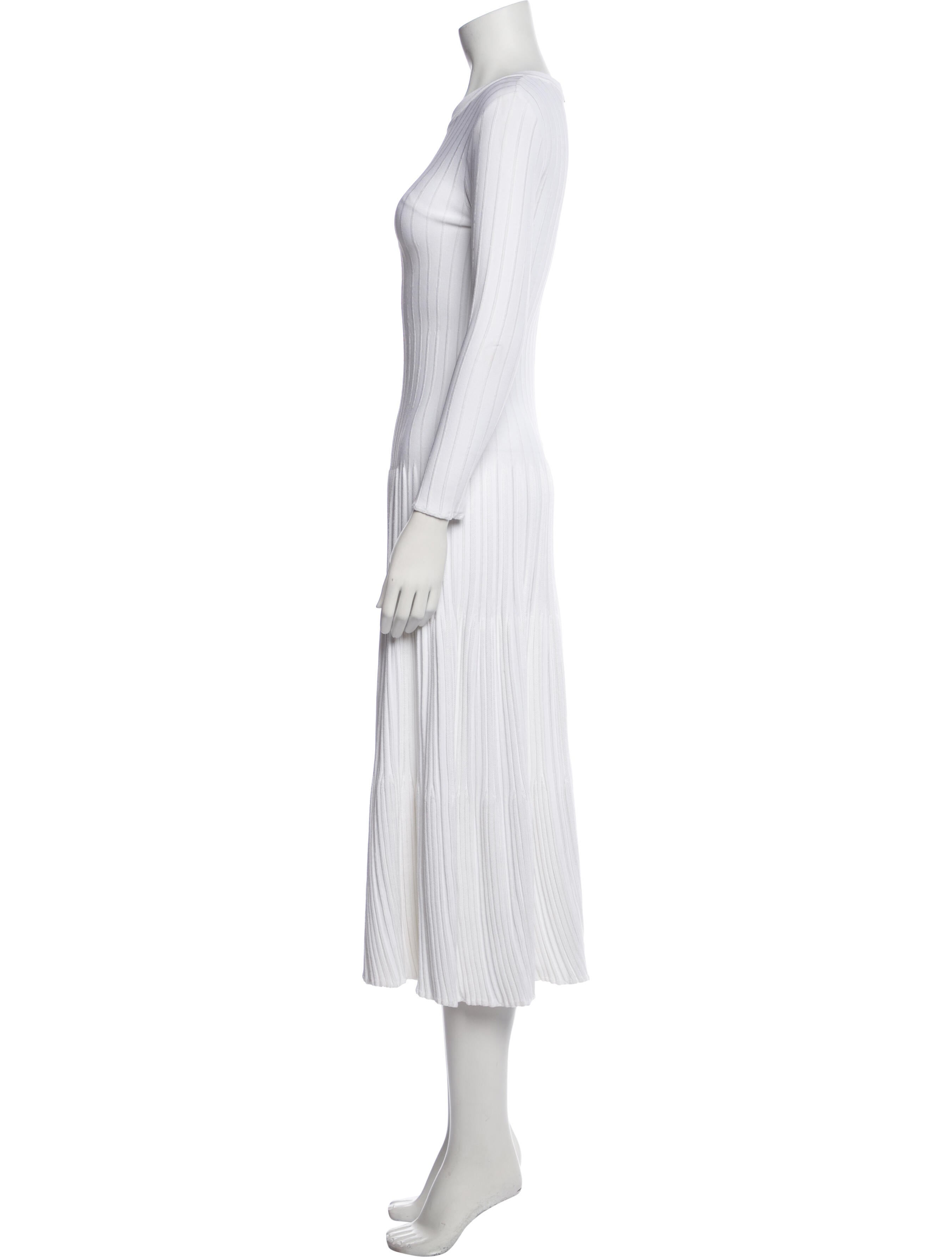 CASASOLA Crew Neck Long Dress