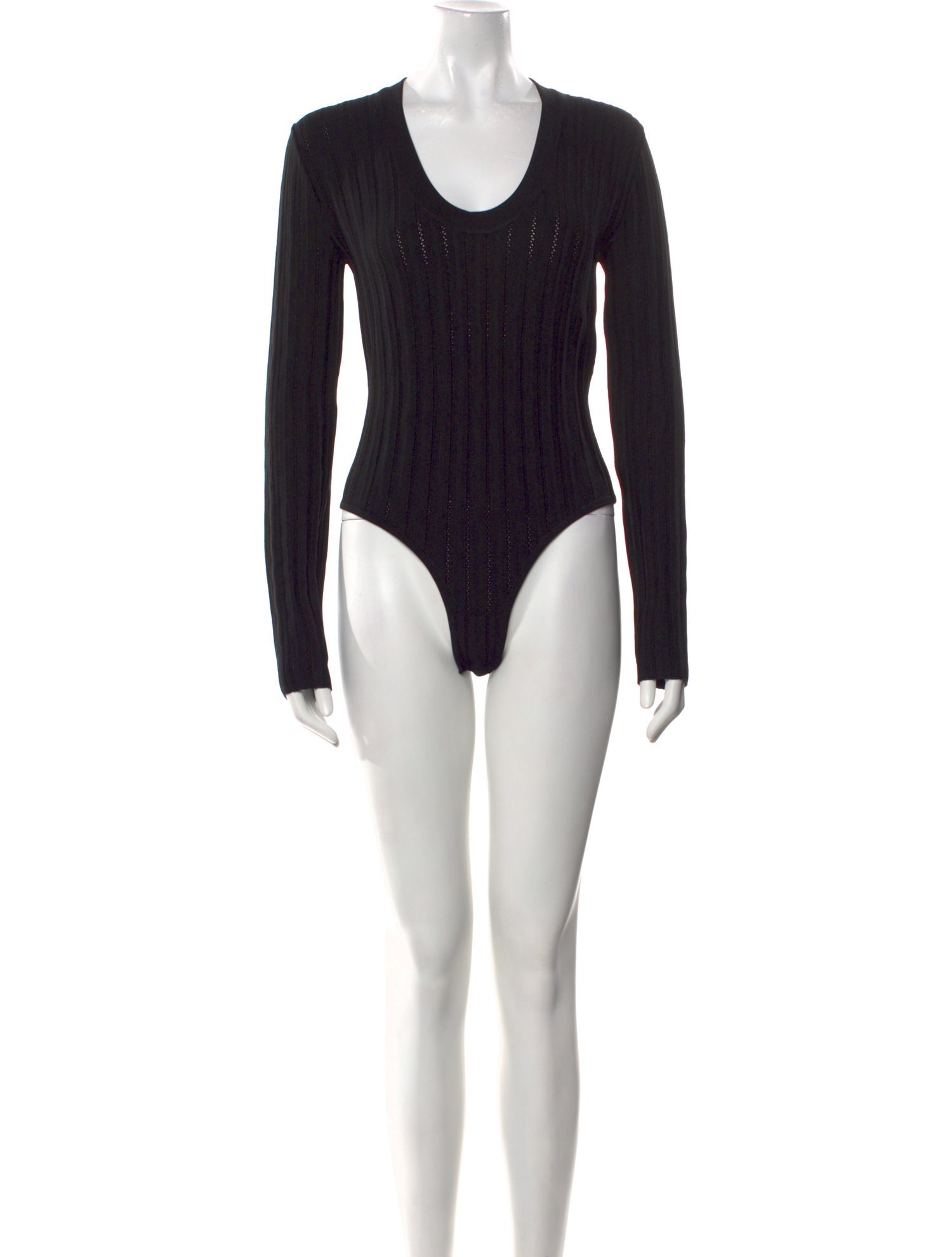 CASASOLA Scoop Neck Long Sleeve Bodysuit