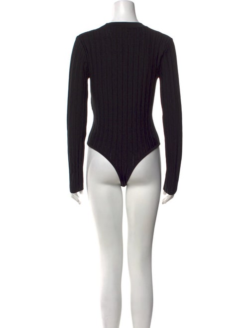 CASASOLA Scoop Neck Long Sleeve Bodysuit