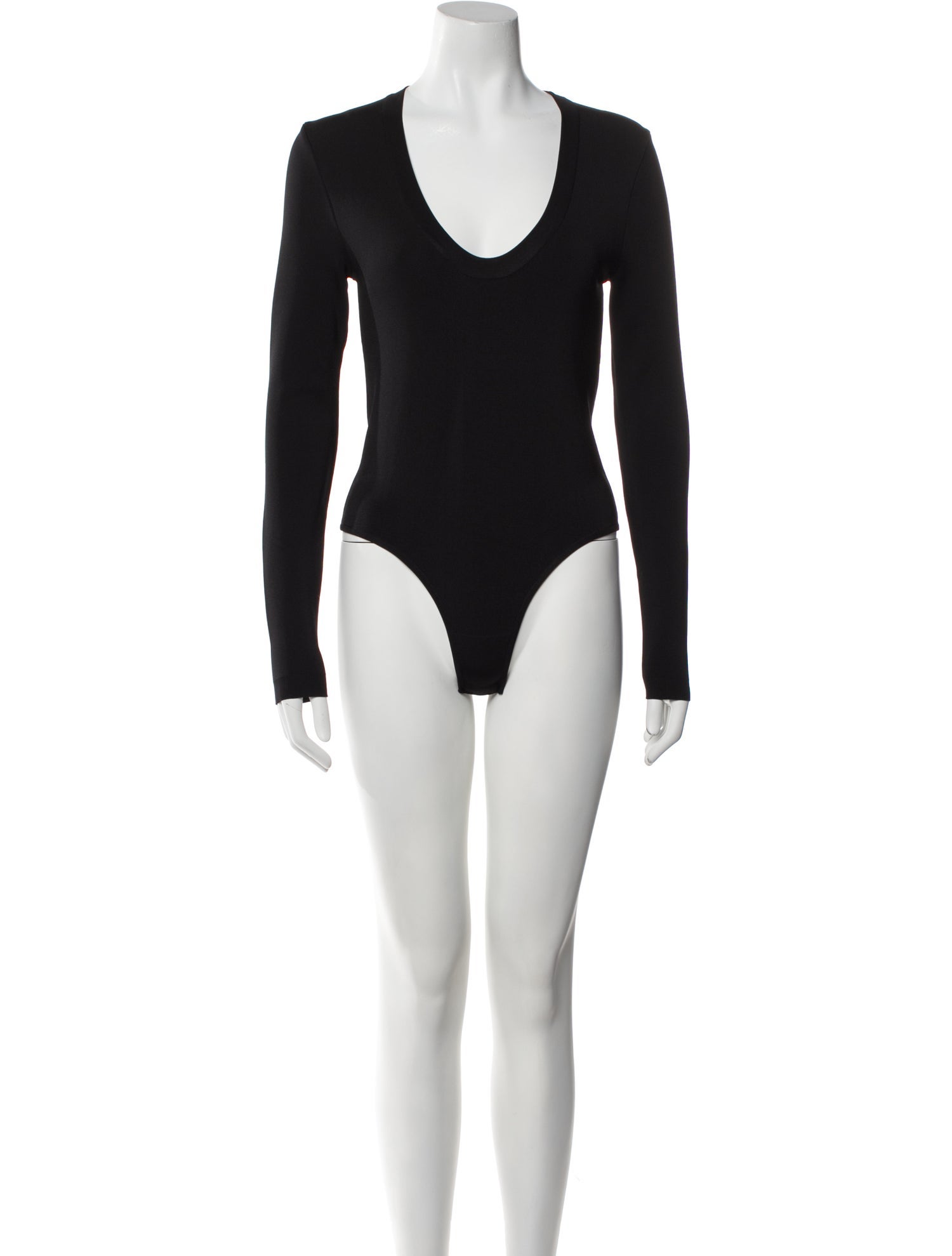 CASASOLA V-Neck Long Sleeve Bodysuit