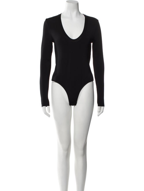 CASASOLA V-Neck Long Sleeve Bodysuit