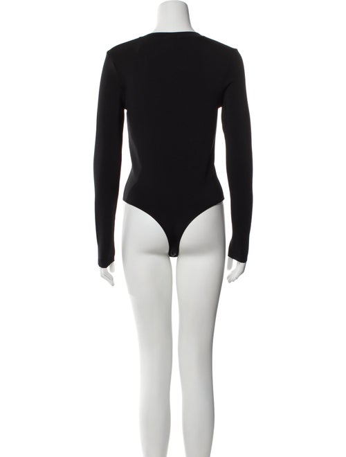 CASASOLA V-Neck Long Sleeve Bodysuit