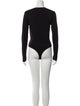 CASASOLA V-Neck Long Sleeve Bodysuit