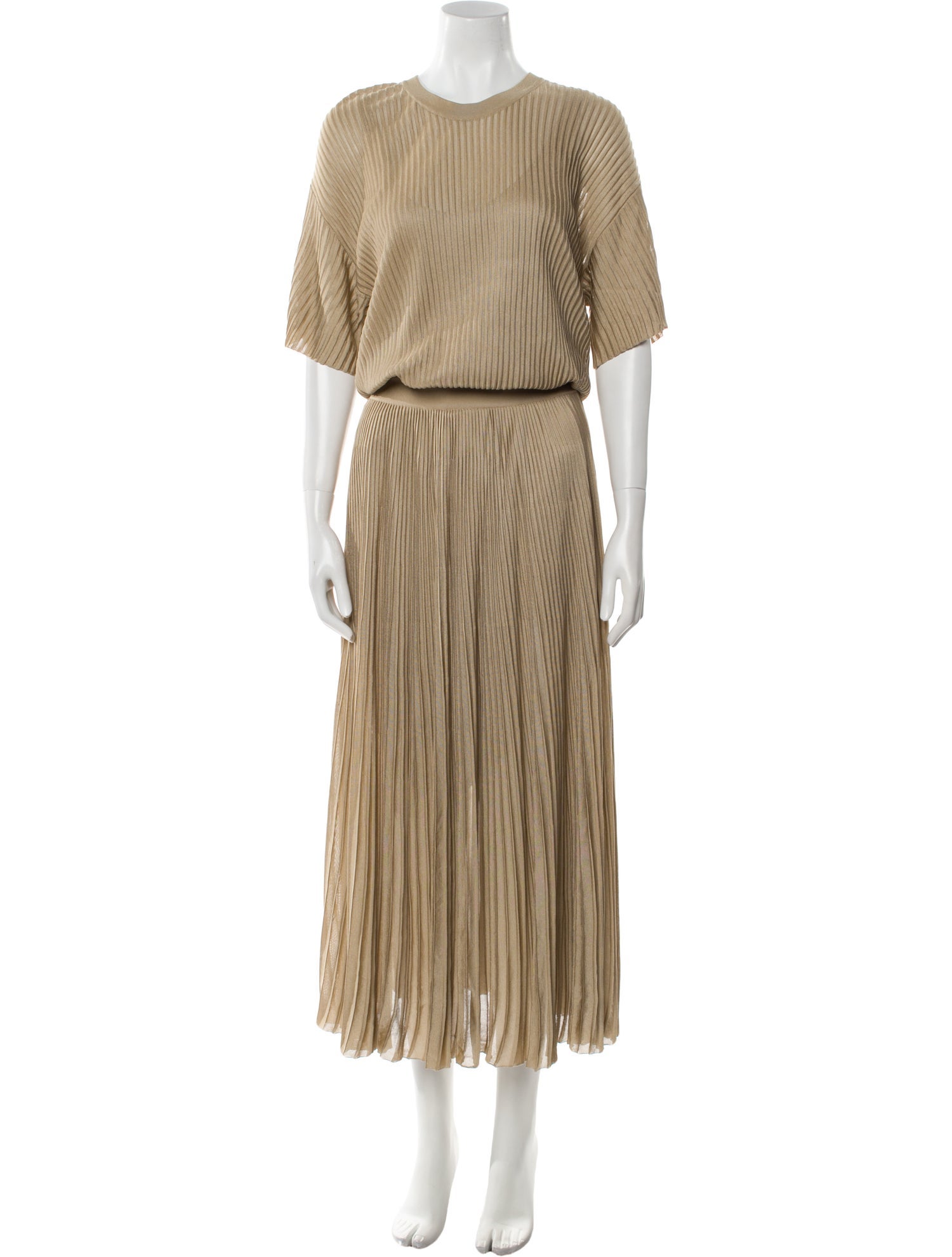 CASASOLA Crew Neck Long Dress w/ Tags