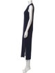 CASASOLA Crew Neck Long Dress