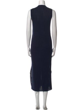CASASOLA Crew Neck Long Dress