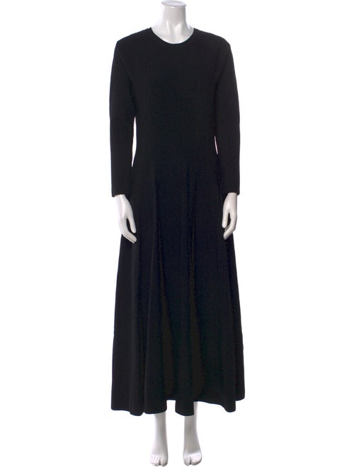 CASASOLA Crew Neck Long Dress