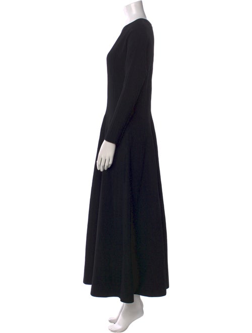 CASASOLA Crew Neck Long Dress