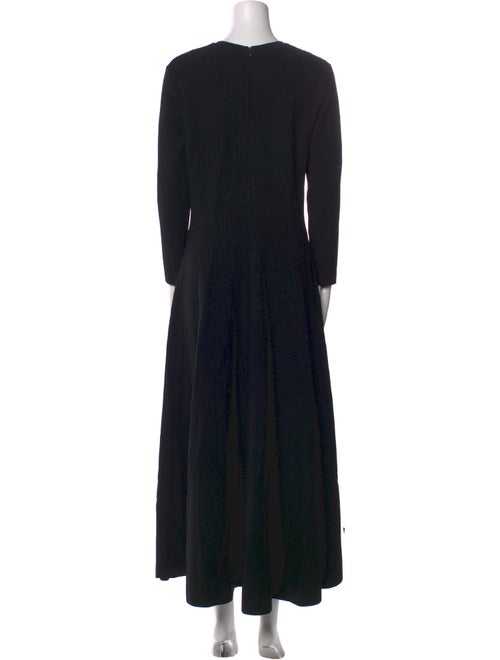 CASASOLA Crew Neck Long Dress