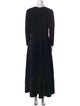 CASASOLA Crew Neck Long Dress