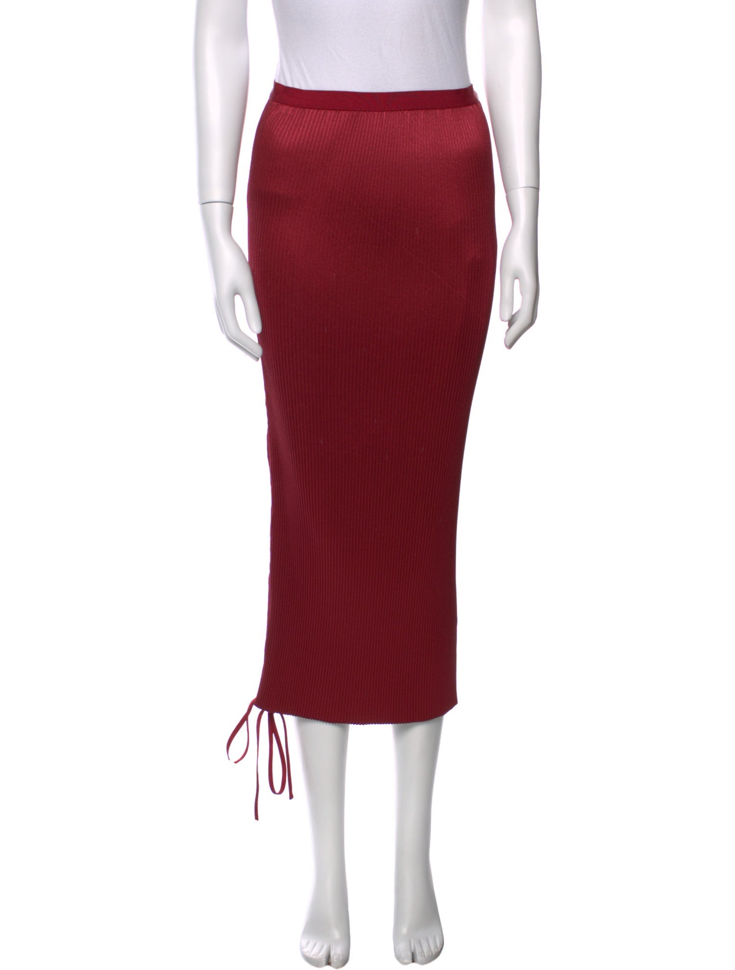 CASASOLA Pleated Accents Midi Length Skirt