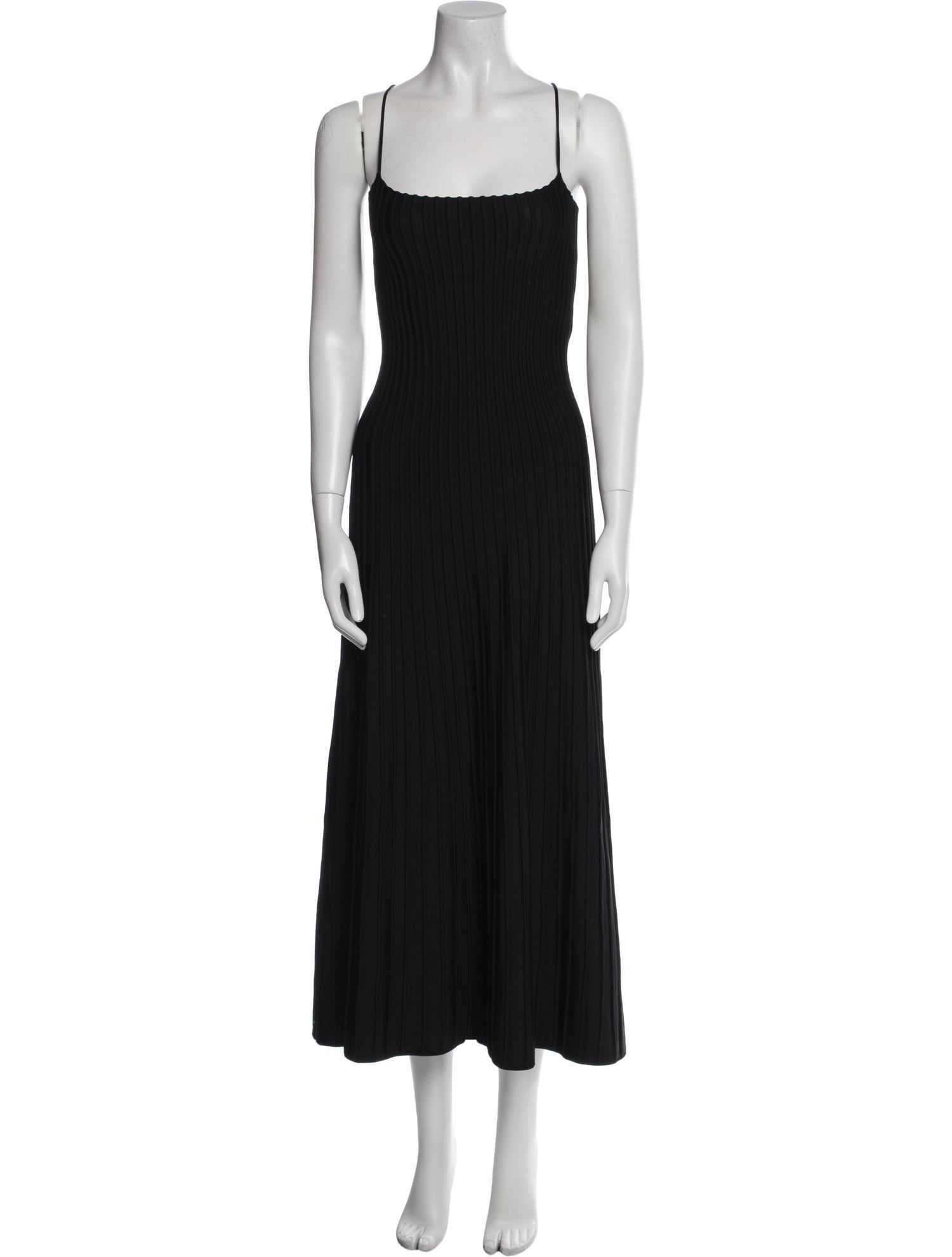 CASASOLA Square Neckline Long Dress