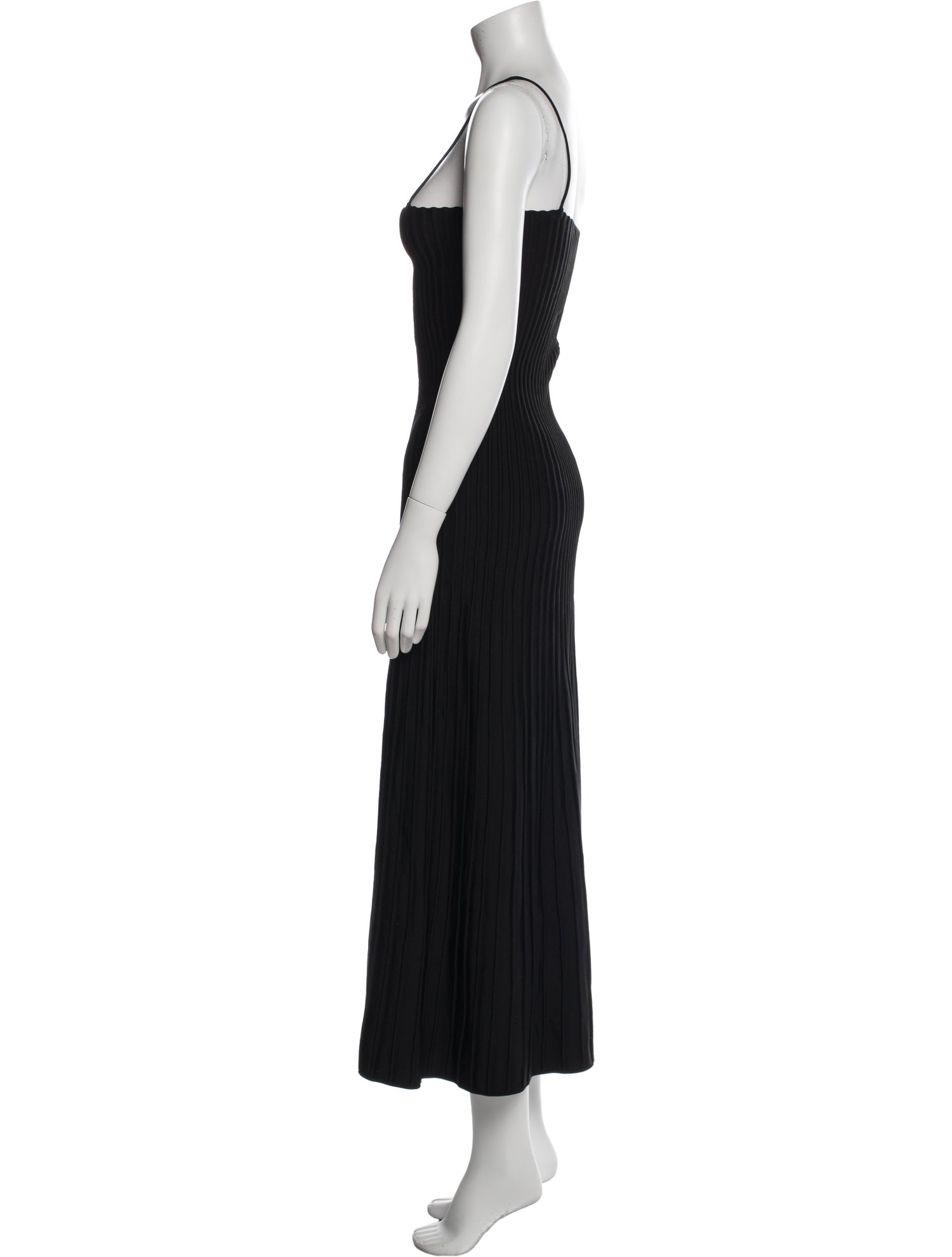 CASASOLA Square Neckline Long Dress