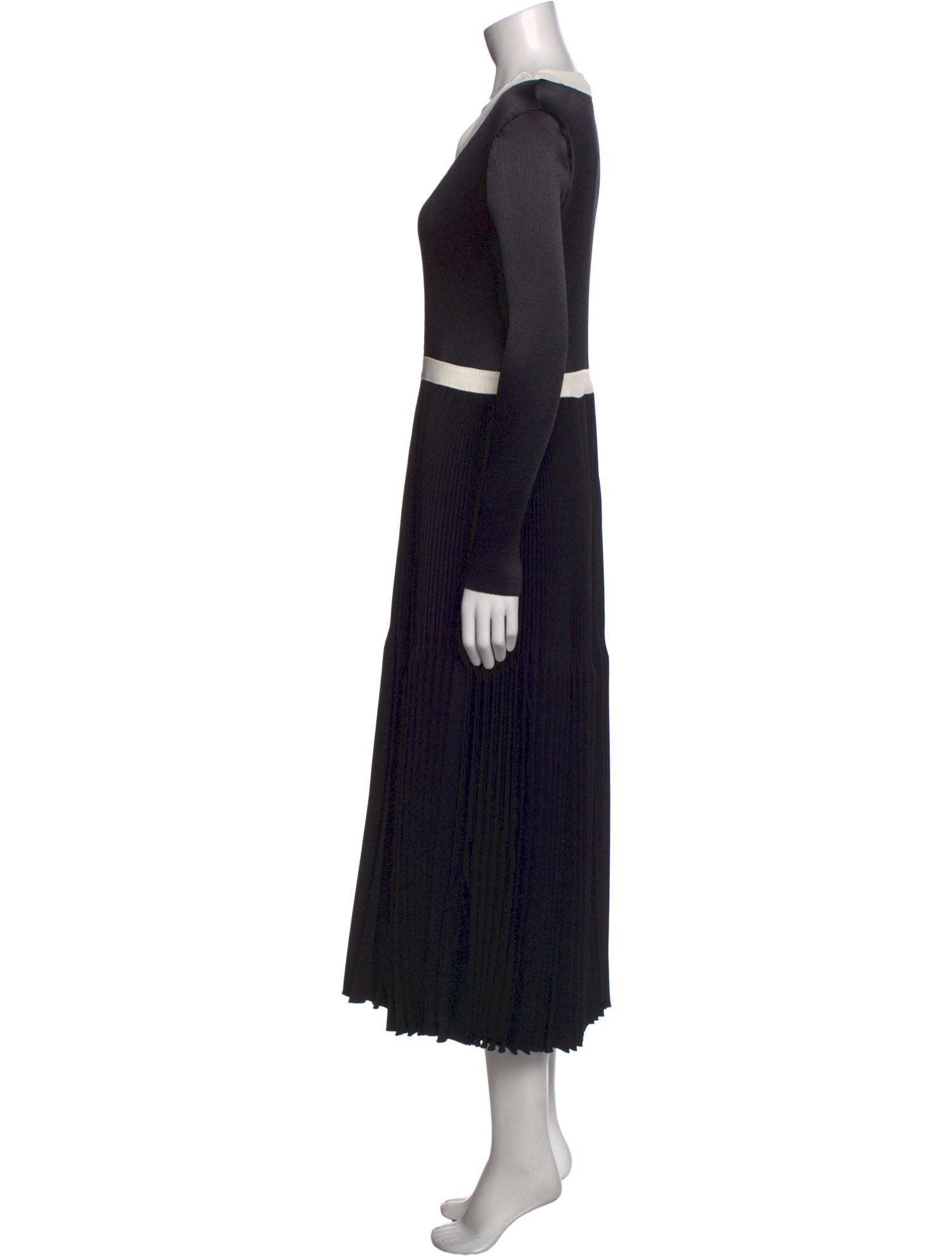 CASASOLA V-Neck Long Dress