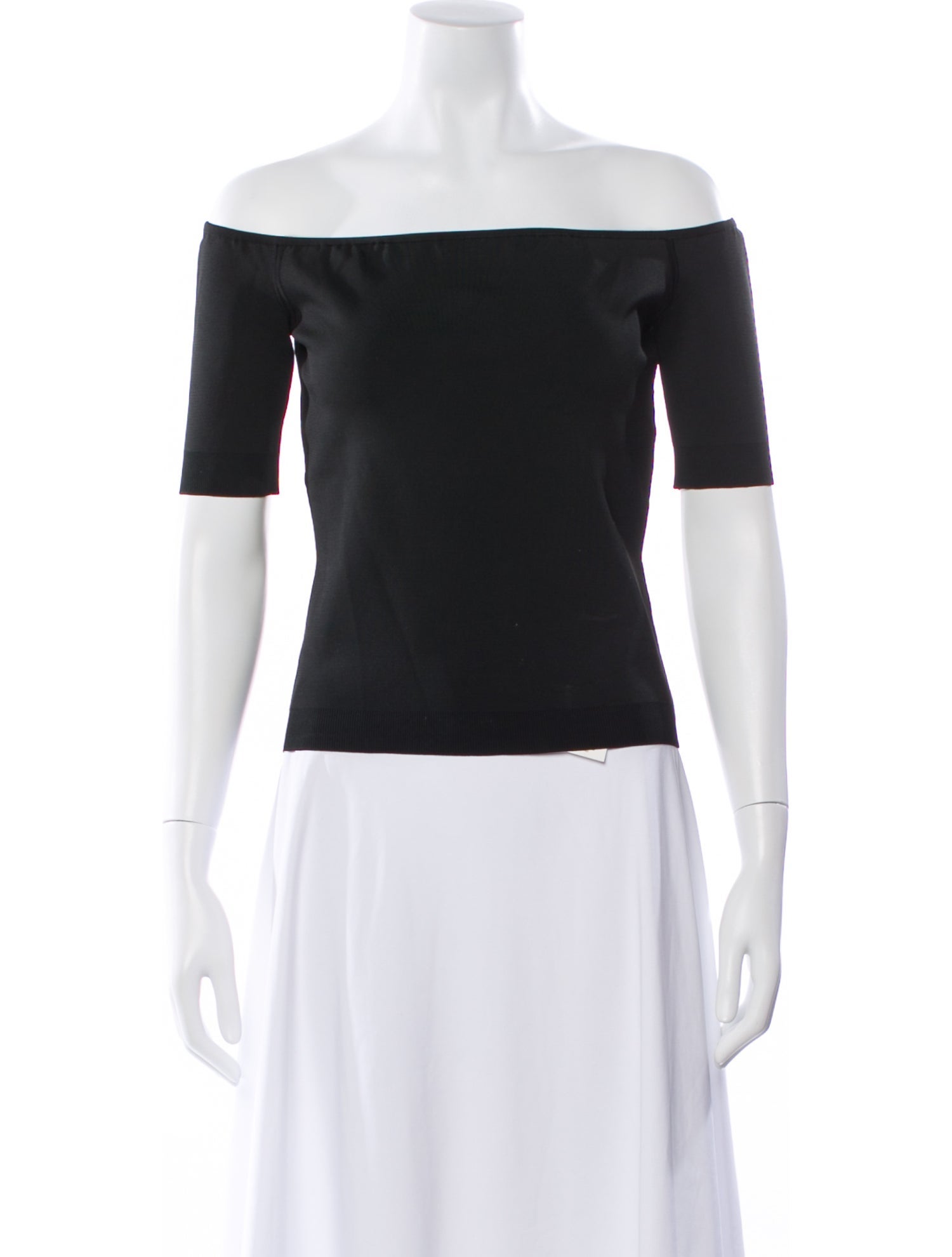 CASASOLA Off-The-Shoulder Short Sleeve Top