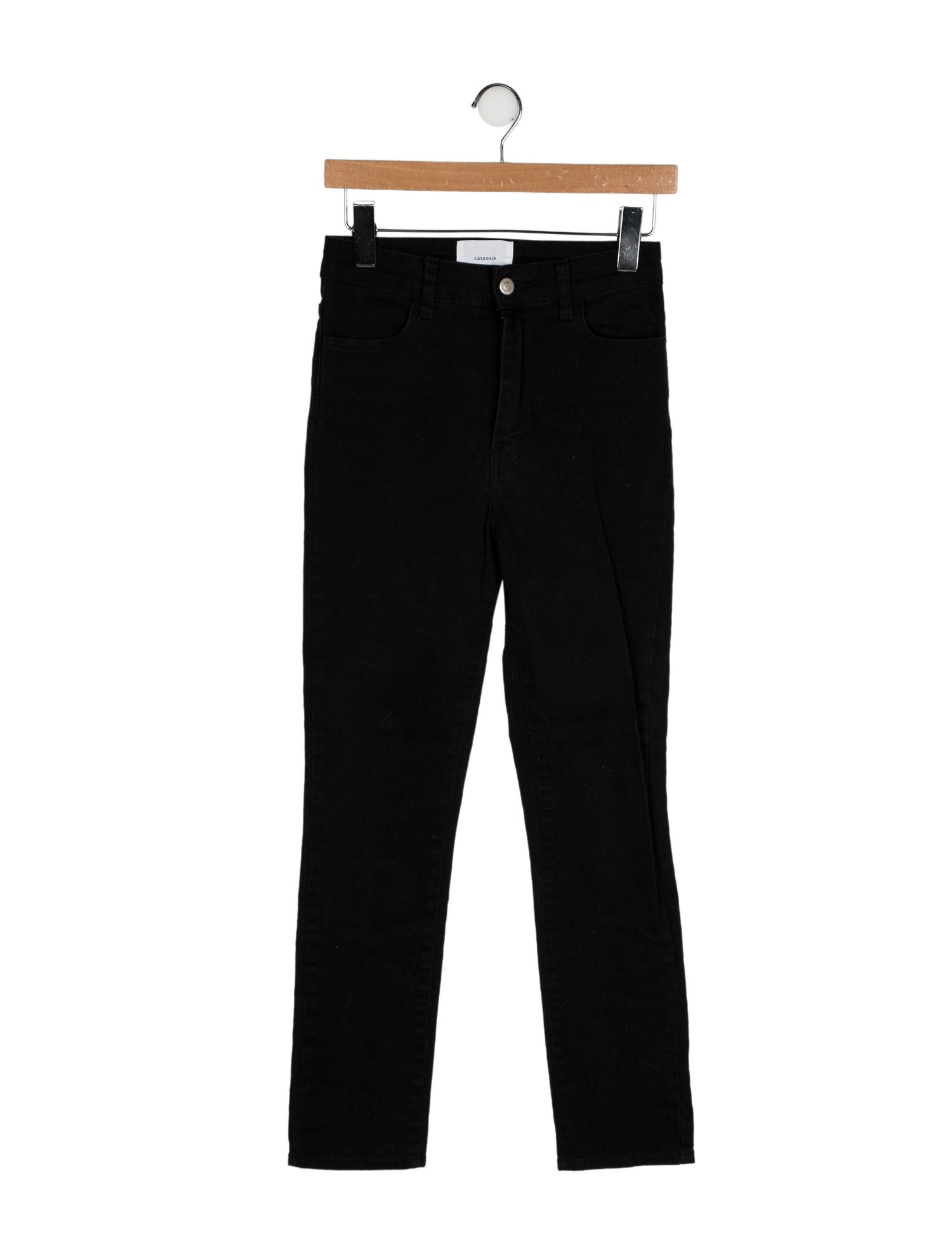 CASASOLA High-Rise Straight Leg Jeans