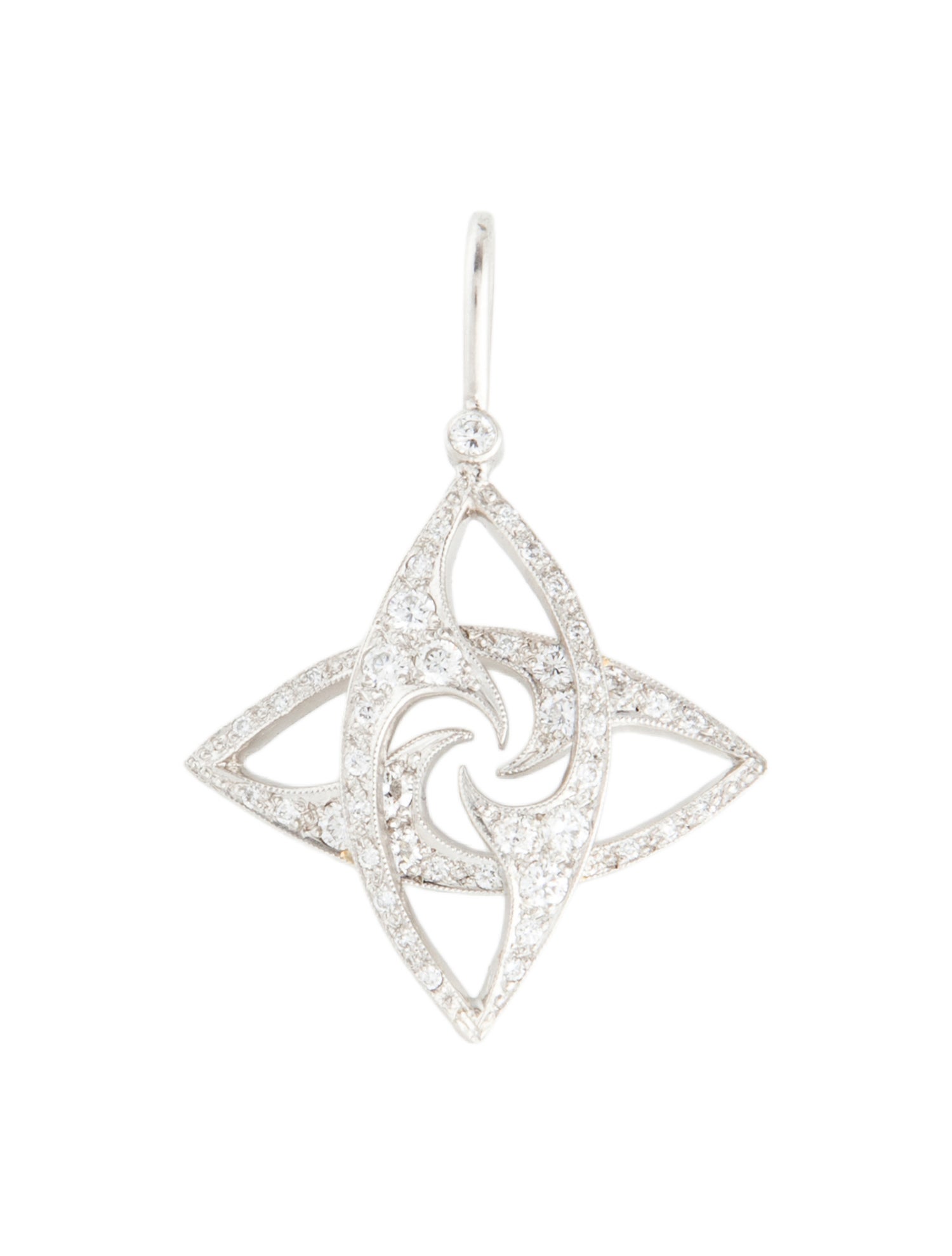 Cathy Waterman Platinum Diamond Star Pendant