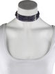 Cathy Waterman Platinum Coated Iolite & Diamond 7-Row Bead Choker
