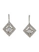 Cathy Waterman Platinum Diamond Drop Earrings