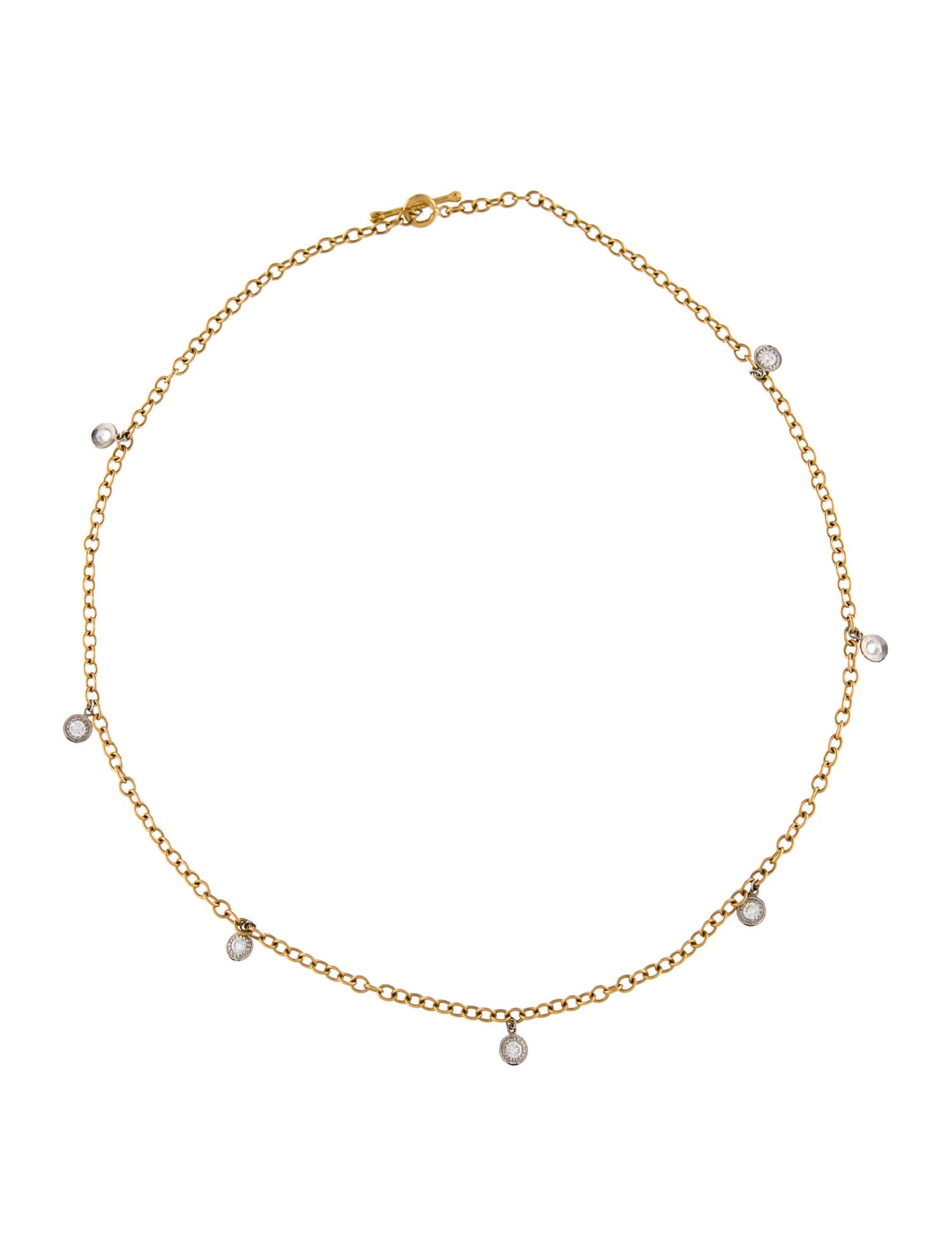 Cathy Waterman 22K Diamond Station Necklace