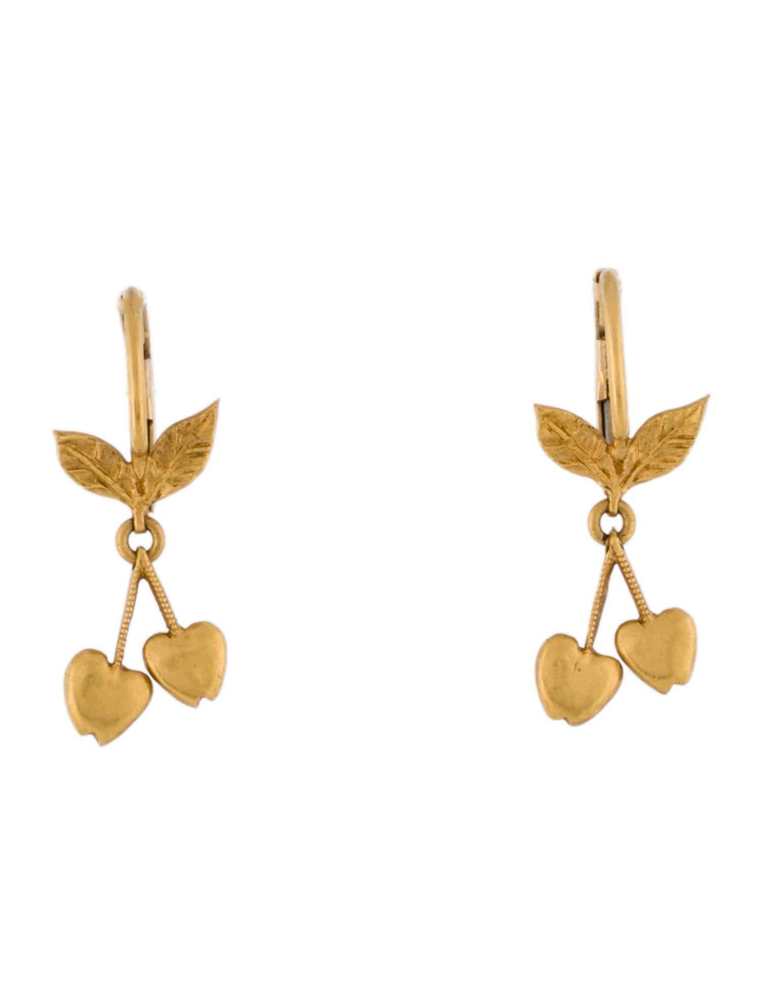 Cathy Waterman 22K Fruit Hoop Earrigs