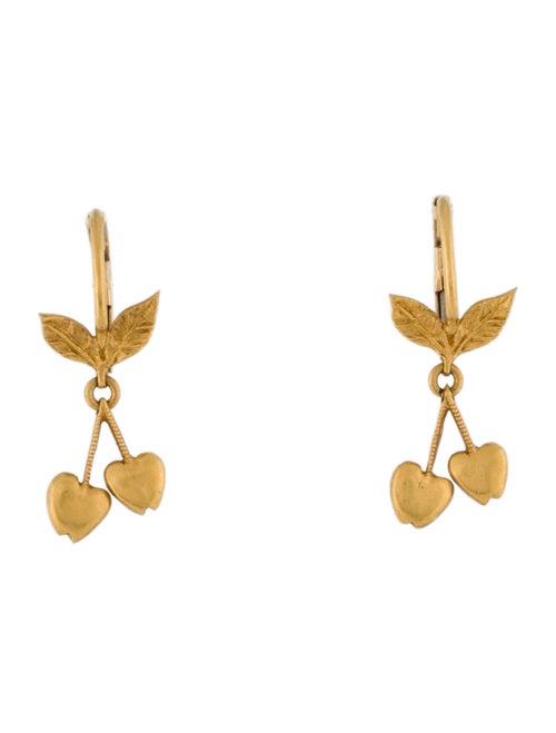 Cathy Waterman 22K Fruit Hoop Earrigs