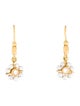 Cathy Waterman 22K Pearl & Diamond Flower Drop Earrings